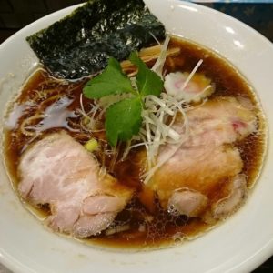 銀座朧月目黒店で土日限定の新味醤油SOBA