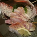 のどぐろさんの炙り刺し