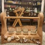 最後の夜はホテルのレストランで龍郷の焼酎飲み比べ