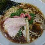 帰省二杯目はむぎとオリーブで蛤らーめん